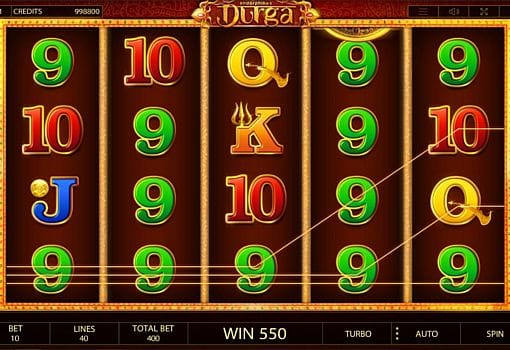 Автомат Durga - выигрышная комбинация символов Выигрышная комбинация символов в автомате Durga