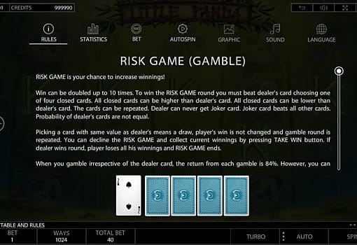 Риск-игра в онлайн аппарате Little Panda