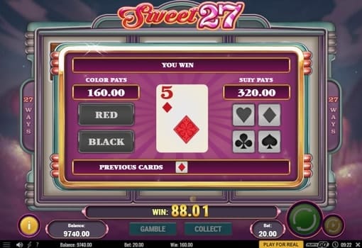 Риск игра в онлайн аппарате Sweet 27